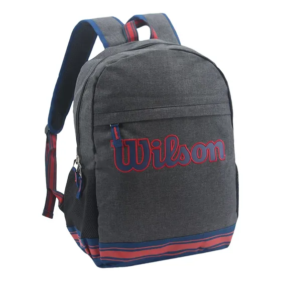 Mochila Wilson Urbana Deportiva Sport Gym Escolar Reforzada Unisex Color Gris Oscuro