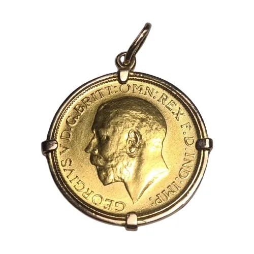 Pingente Moeda Libra Inglesa Ouro 22k - Cod 46070