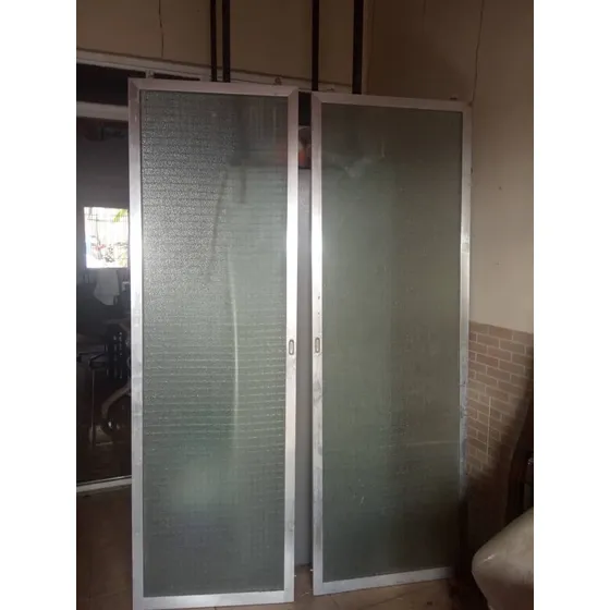 Puerta Para Ducha De Vidrio Esmerilado