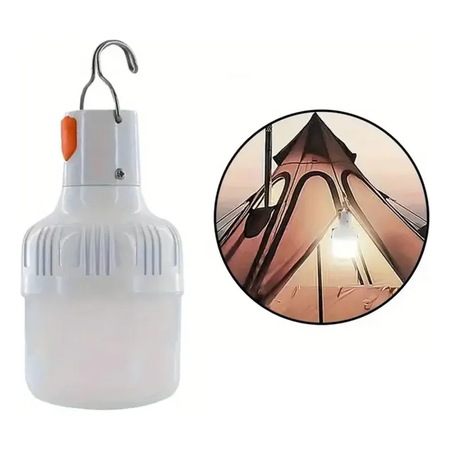 Lampara Luz Bombilla Colgar Impermeable Recargable Camping