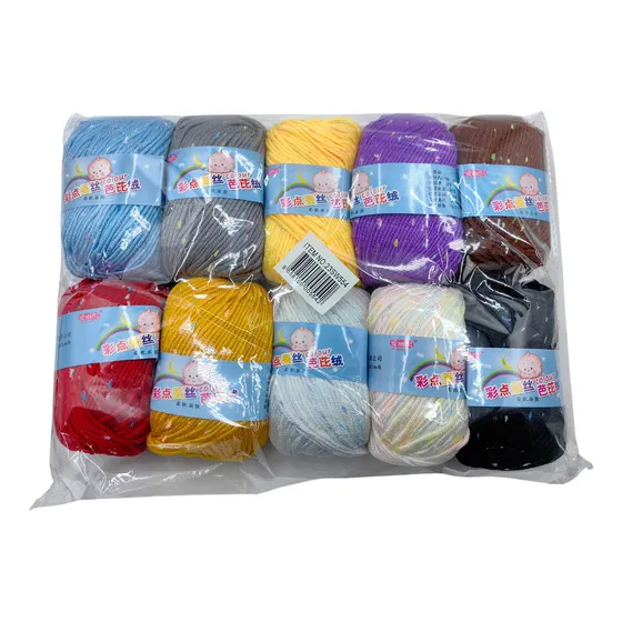 Lana Acrílica Ovillo 50g 3.25mm, Pack X10