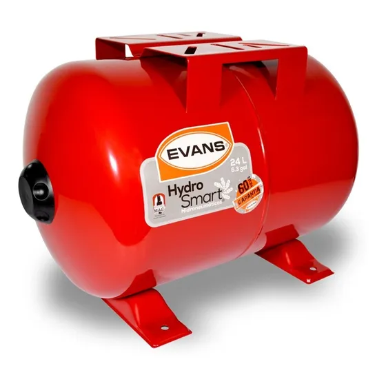 Tanque Hidroneumático Evans Hydro-mac® Horizontal De 24l