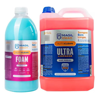 Kit Lava Auto Foam Gloss 3l E Autoclean 5l Magil Clean Kit Lava Auto Foam Gloss 3l E Autoclean 5l Magil Clean