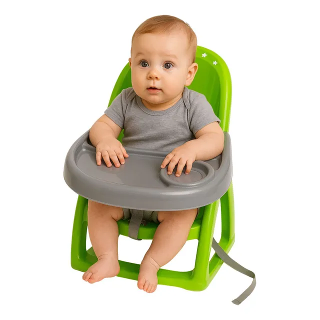 Silla Periquera De Bebe Para Comer Promeyco Plegable Sillita Color Verde