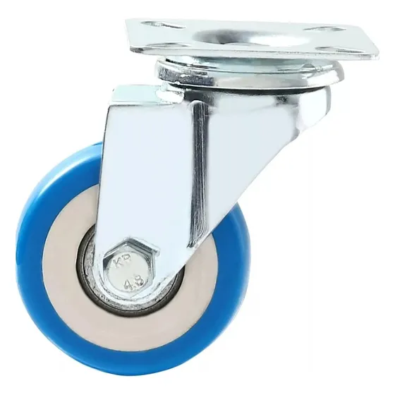 Ruedas Giratorias 2puLG Azul Heavy Duty