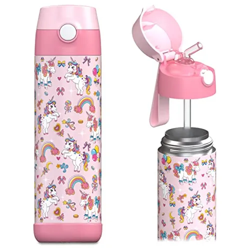 Jarlson Niños Botella De Agua Con Paja - Charli - 45vy9