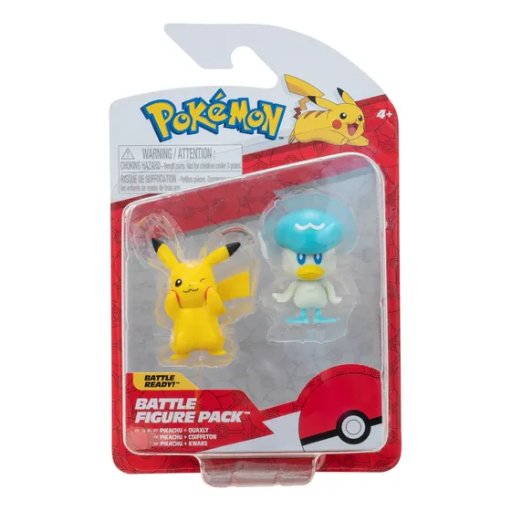 Pack Figuras De Quaxly Y Pikachu Pokemon