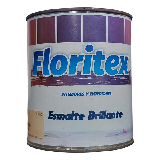 Pintura Roja Esmalte Brillante 1/4 Galon Clase C Floritex