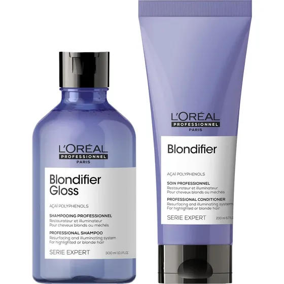 Shampo + Acondicionador Para Cabello Rubio Loreal Blondifier