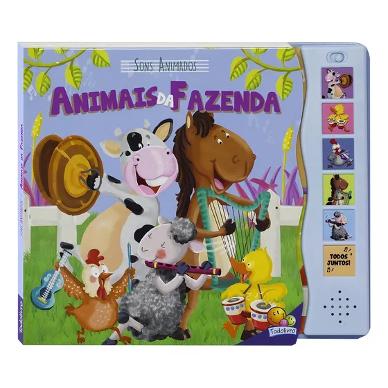 Sons Animados: Animais da Fazenda, de Little Pearl Books. Editorial Todolivro Distribuidora Ltda. em português, 2018