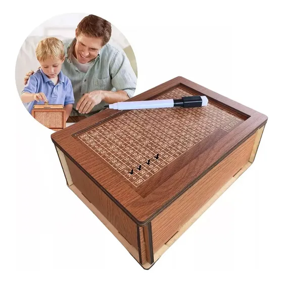 25/2/20 Caja De Madera Decorativa: Ahorre Dinero Con El