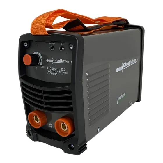 Soldadora Inverter Electrodo 200a Gladiator - Ie6200/8/220 Color Gris oscuro Frecuencia 50 Hz