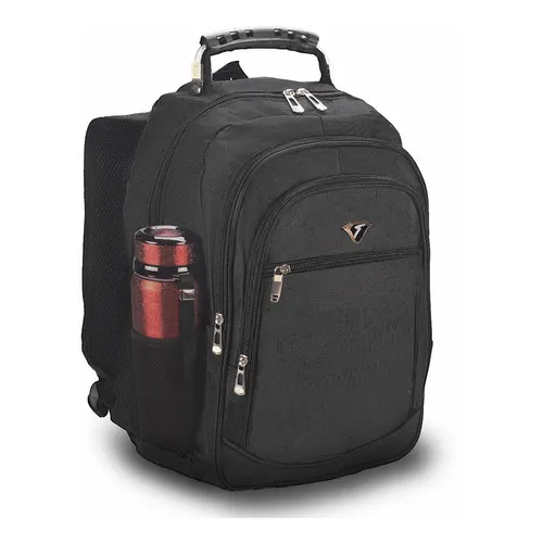 Mochila Masculina Impermeável Faculdade Alça Reforçada Cor Preto Desenho Do Tecido Liso Pop