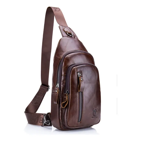 Bolsa De Esling, Bolsa De Pecho De Cuero Crossbody Q3hml