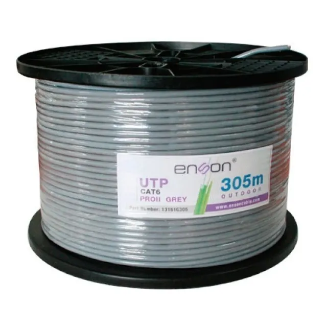 Cable Utp Cat6 Enson 13161g305 Gris Pro-ii Exterior 305mts