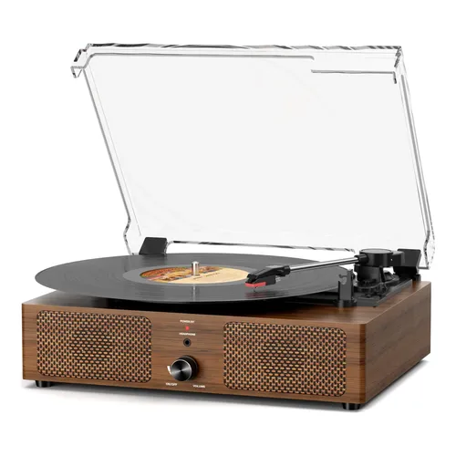 Toca-discos De Vinil Vintage Cotsoco Com Bluetooth | Parcelamento