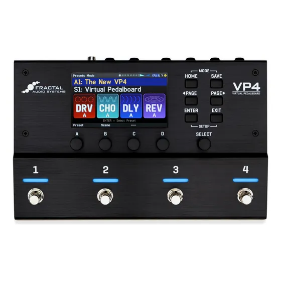 Pedaleira Fractal Audio Vp4 Multi Efeitos Compacto
