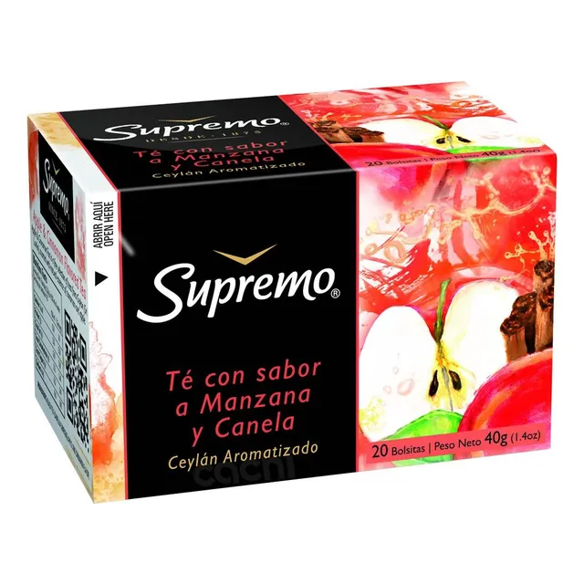 Te Supremo Sabor Manzana Y Canela 20 Bolsitas