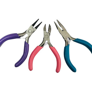 Kit De 3 Pinzas Para Bisutería Alicates Para Joyería Kit De 3 Pinzas Para Bisutería Alicates Para Joyería