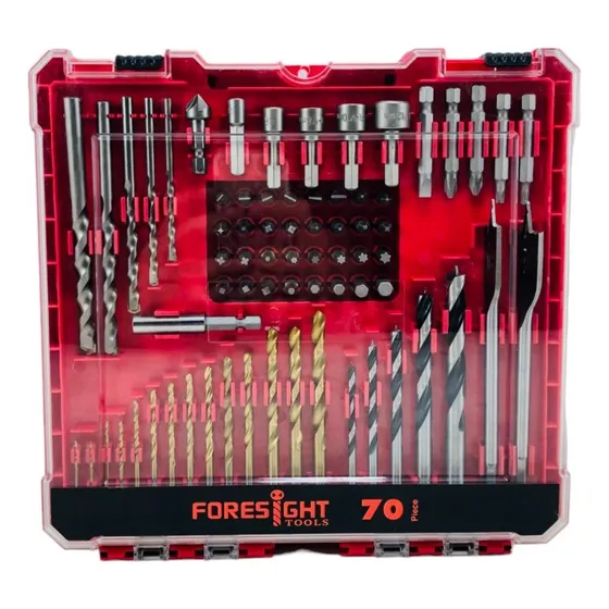 Juego De Brocas Y Puntas Para Taladro 70 Piezas Profesional 