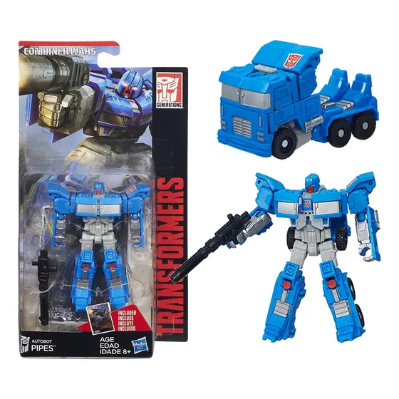 Boneco Transformers Pipes Combiner Wars Autobot G1 Hasbro