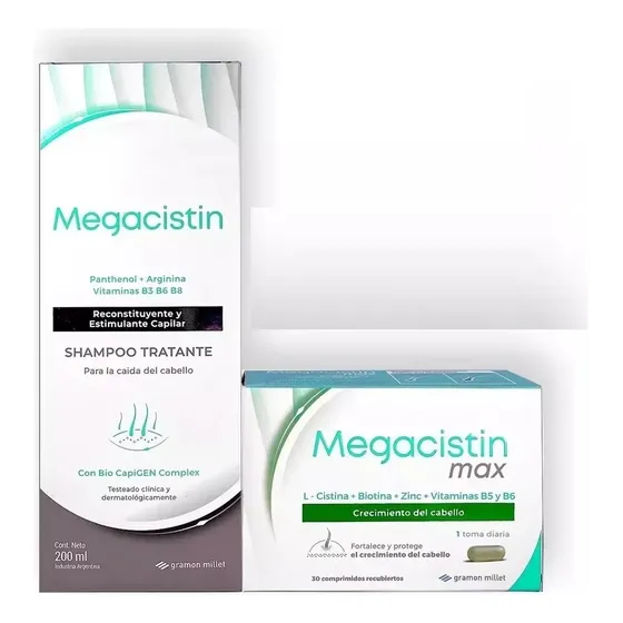 Combo Megacistin Crecimiento Capilar Entrega Inmediata !