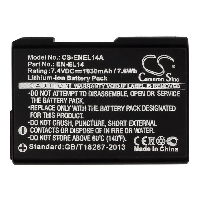 Bat Compatible Con Nikon D5300 Enel14a 1030 7.4