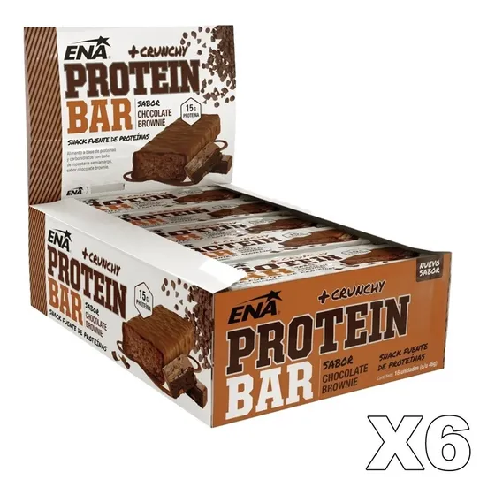 6 Cajas Barras Proteicas Ena 46 Gramos Proteina Envio Gratis