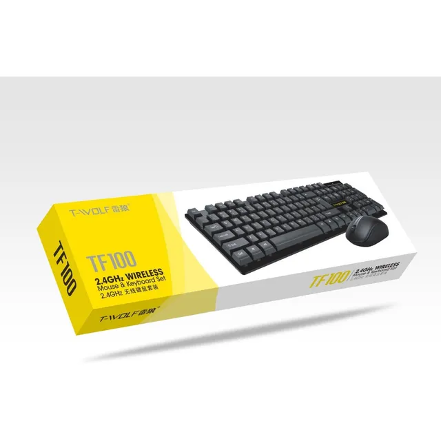 Combo Kit Teclado Mouse Español Antiderrames Inalámbrico V3