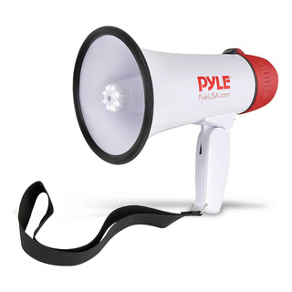 Pyle Megafono Altavoz Pa Sirena Y Luces Led 30 Watts Blanco Pyle Megafono Altavoz Pa Sirena Y Luces Led 30 Watts Blanco