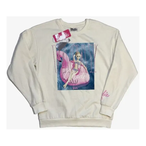 Sweater Blanco, Talla M Mujer, Barbie