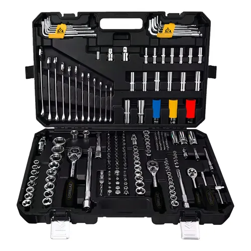 Kit Jogo De Ferramentas Oficina Com 222 Peças Profissional Com