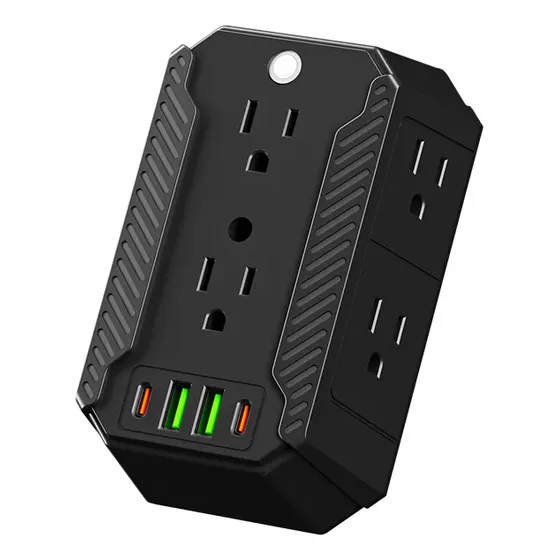 Adaptador Tomada 6 Saídas 4 Portas Usb
