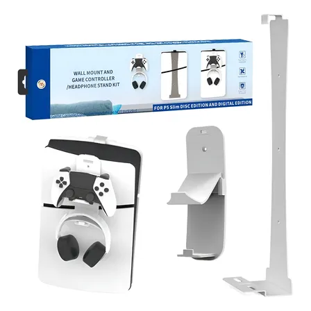 Soporte De Pared Aluminio Para Ps5 / Control / Audifonos