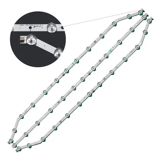 Pack 3 Barras De Led Un40fh5303 Un40fh5205 Un40fh6203 Nova