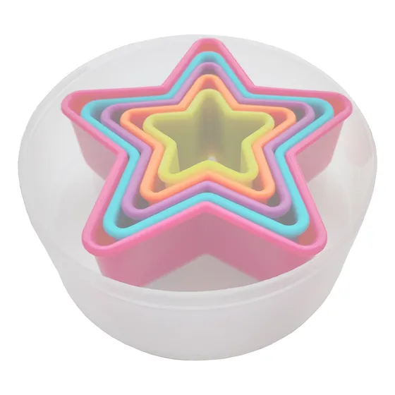5 Cortador Galleta Forma Estrella Primera Calidad Para