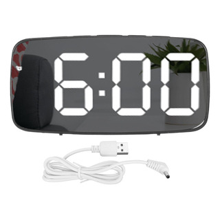 Reloj Digital Led, Despertador, Pantalla De Espejo Grande, B Reloj Digital Led, Despertador, Pantalla De Espejo Grande, B