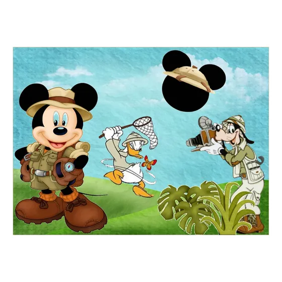 Kit Imprimible Mickey Safari Decoración Cumpleaños Candy