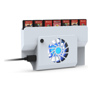 Ventilador Switch Oled Con Led Azul Y 14 Juegos Integrados Ventilador Switch Oled Con Led Azul Y 14 Juegos Integrados