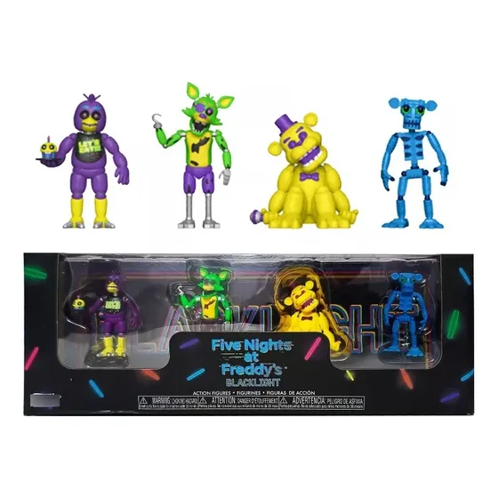 Funko 4 Figuras Fnaf Five Nights At Freddys Blacklight Pop