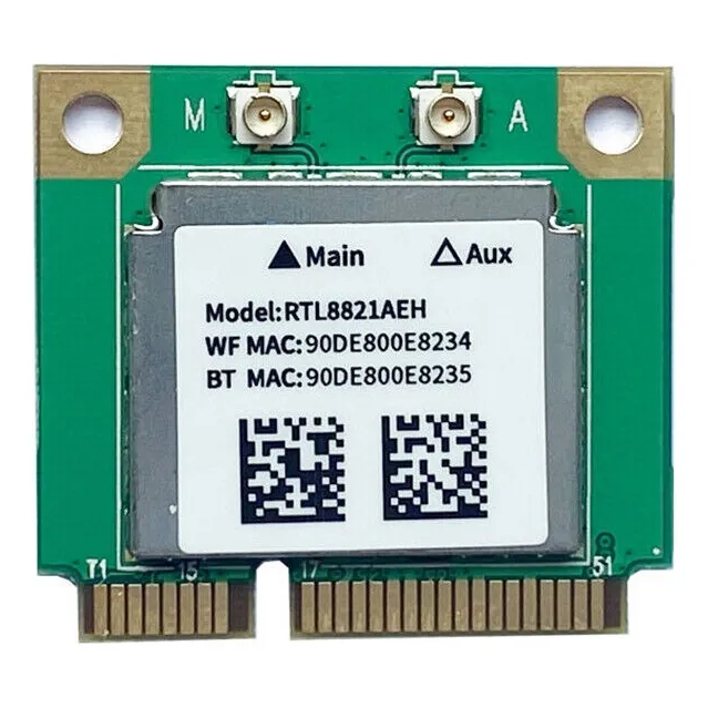 Tarjeta Wifi Rtl8821ae Realtek 5ghz B4.0 Mini Pci-e