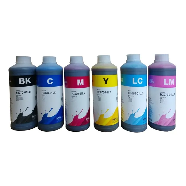 Kit 4x 500 Ml Tinta Inktec H3070 Compatible Hp Base Agua Dye