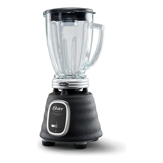 Licuadora Oster BLSTBPST 1.5 L negra con jarra de vidrio 120V