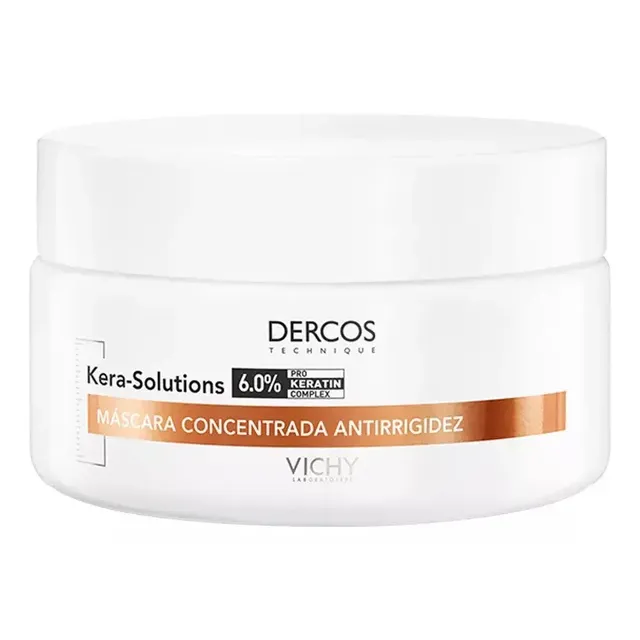 Máscara De Tratamento Capilar Restauradora Para Cabelos Danificados Por Química Com Ação Antifrizz E Antiumidade Por 48h Kera-solutions Vichy Dercos 200ml