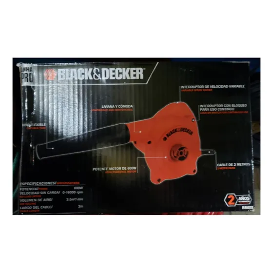 Sopladora Aspiradora Black&decker Bb600 600w