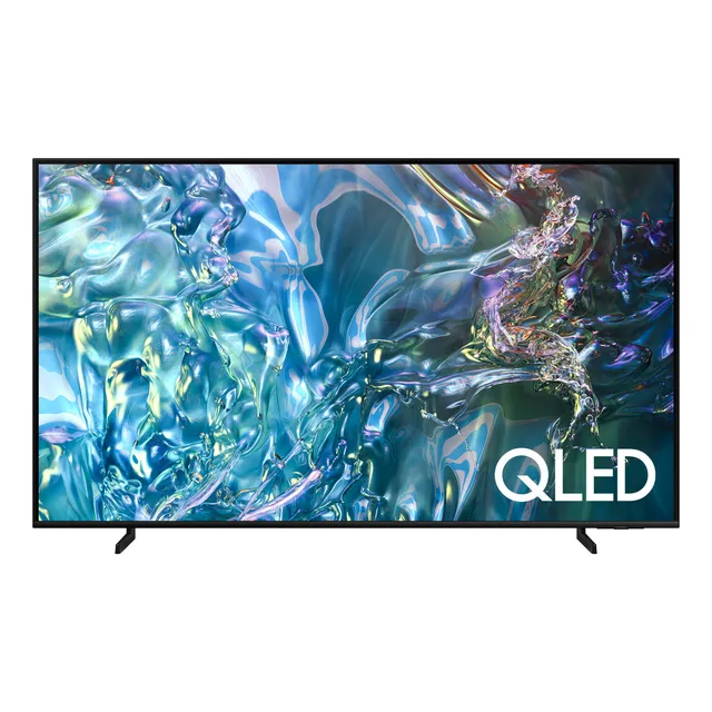 Samsung Pantalla AI 65 pulgadas QLED 4K, Tizen OS, Escalado 4K AI, HDR10+, USB, HDMI, Wi-Fi, Bluetooth, Diseño AirSlim, Samsung TV Plus, Soporte Ajustable, Control Remoto SolarCell Mod. QN65Q60DAFXZX