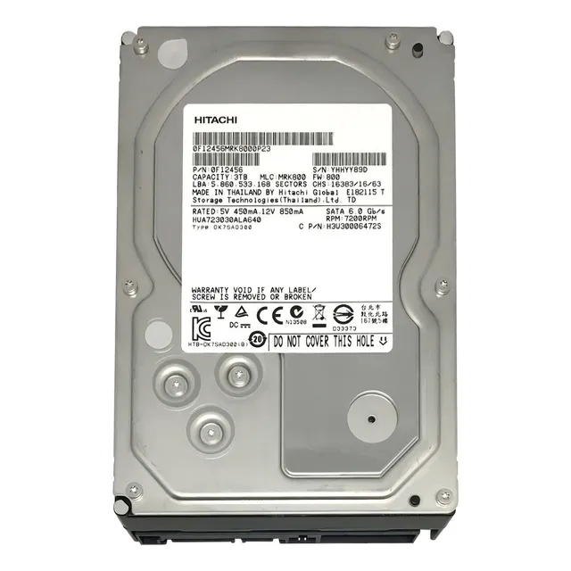 interno Hitachi Ultrastar 7K3000 HUA723030ALA640 3TB
