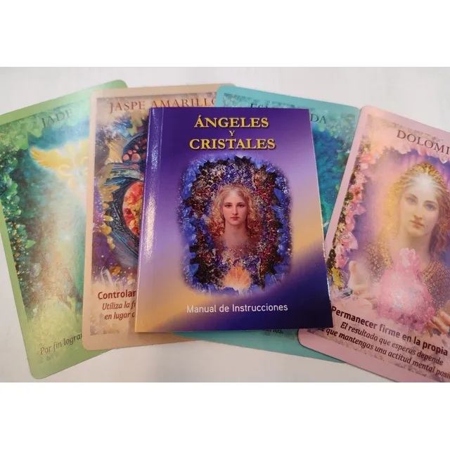 Ángeles Y Cristales ( Libro Instructivo + Cartas ) Oraculo