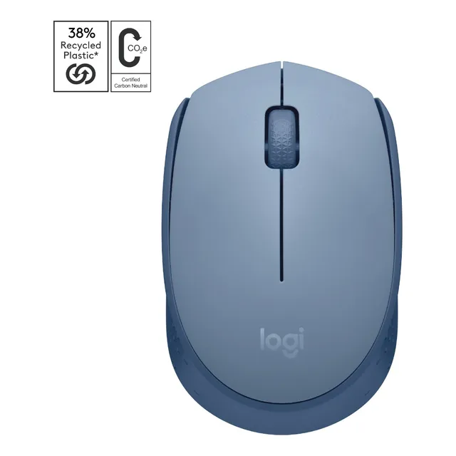 Mouse M170 Logitech Inalámbrico Color Blue grey