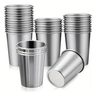 10 Tazas De Acero Inoxidable, 8.79oz Cada Una! Irrompibles, 10 Tazas De Acero Inoxidable, 8.79oz Cada Una! Irrompibles,